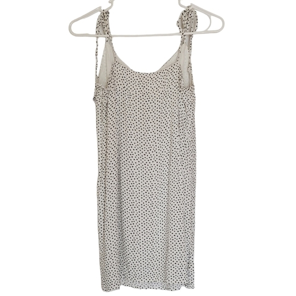 1127 * L.A. Hearts Polka Dot Baby Doll Dress White Black Size M - Picture 2 of 10